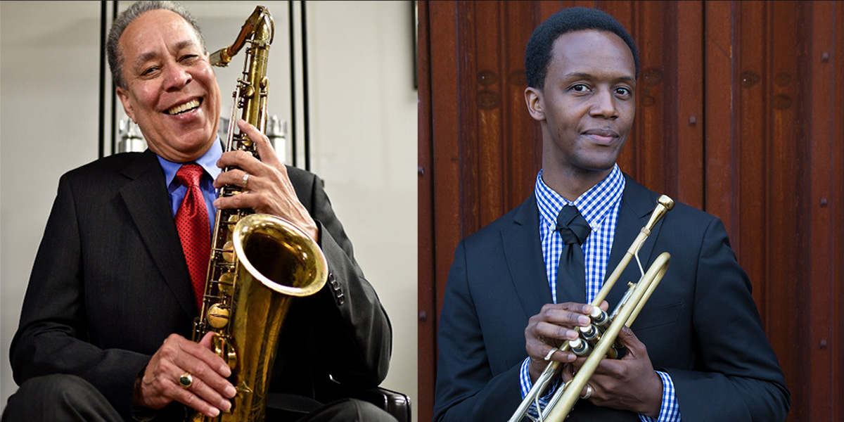 Bill Pierce (saxophone) and Jason Palmer (trumpet)